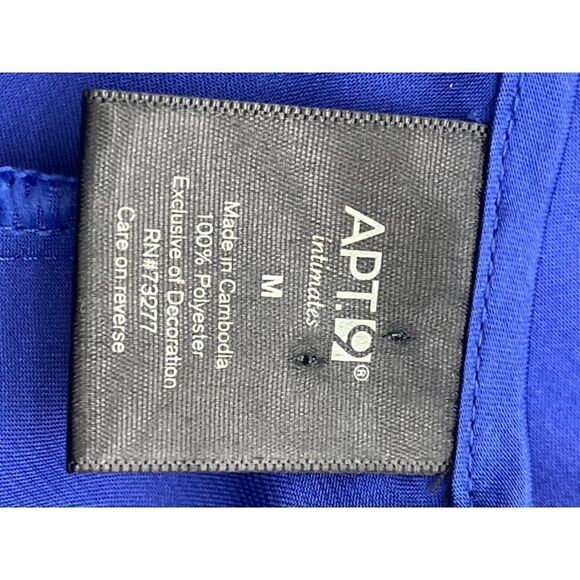 APT.9 Women Purple Satin Lace Lingerie Sleepwear Babydoll Dress Size M - Picture 6 of 7